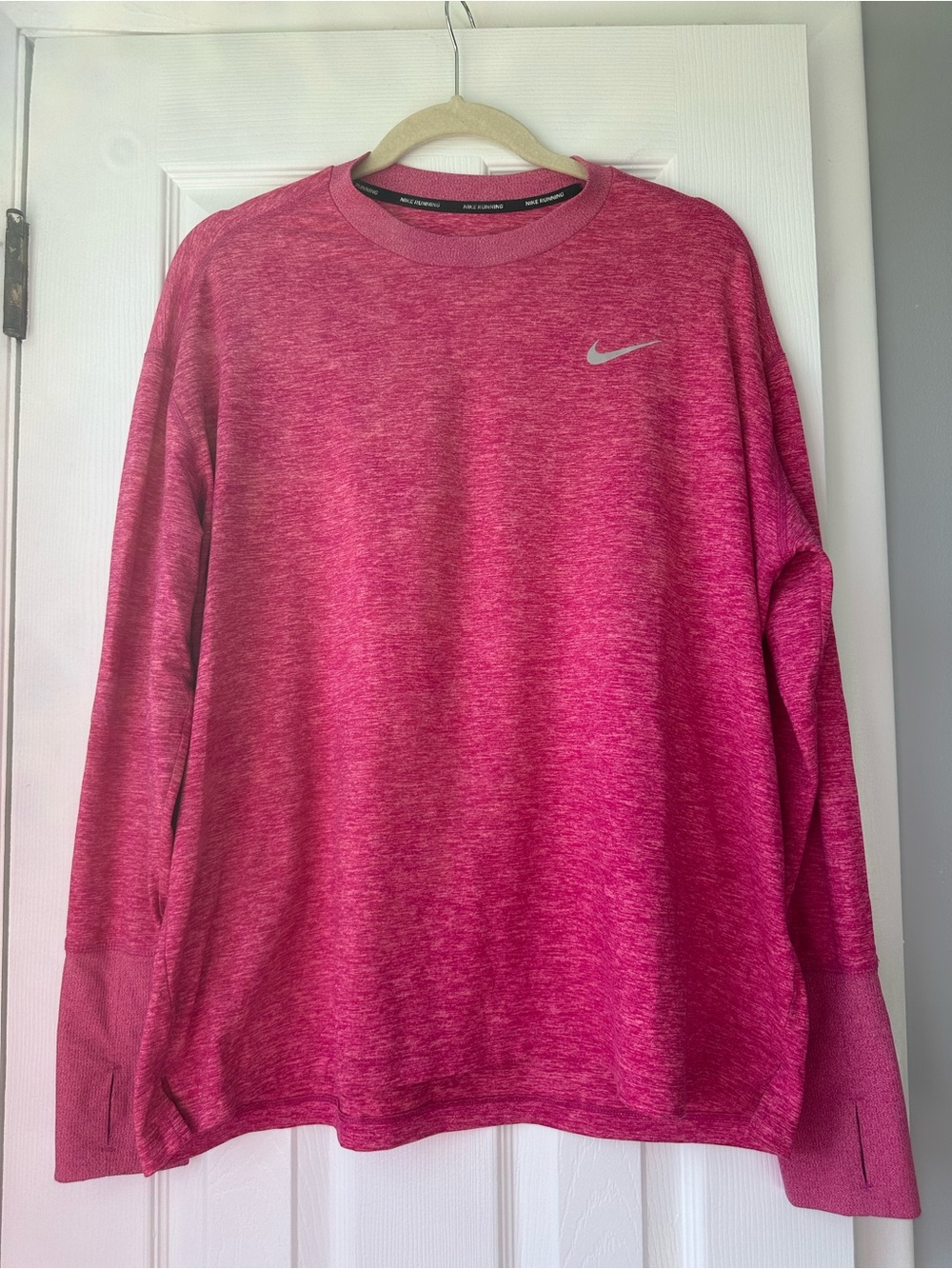 Nike Running Women’s Long-Sleeve Dri-FIT Pink Long Sleeve Shirt